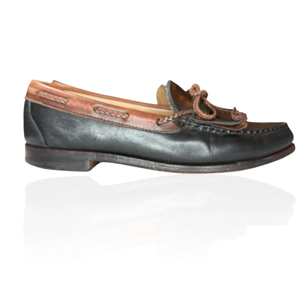 Allen Edmonds Woodstock 9D‎ Black Brown Leather Kiltie Tassel Loafer Shoes USA
